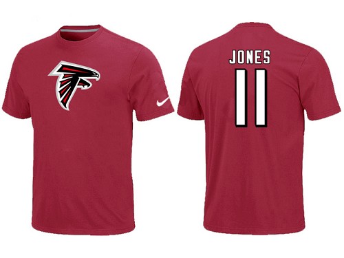 Nike Atlanta Falcons #11 Julio Jones Name & Number NFL T-Shirt - Red